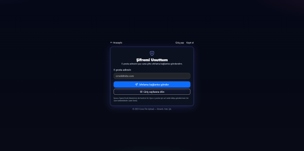 Corex Dosya Yükleme Yazılımı - Gelişmiş Mobil Duyarlılık ve Kolay Kullanım